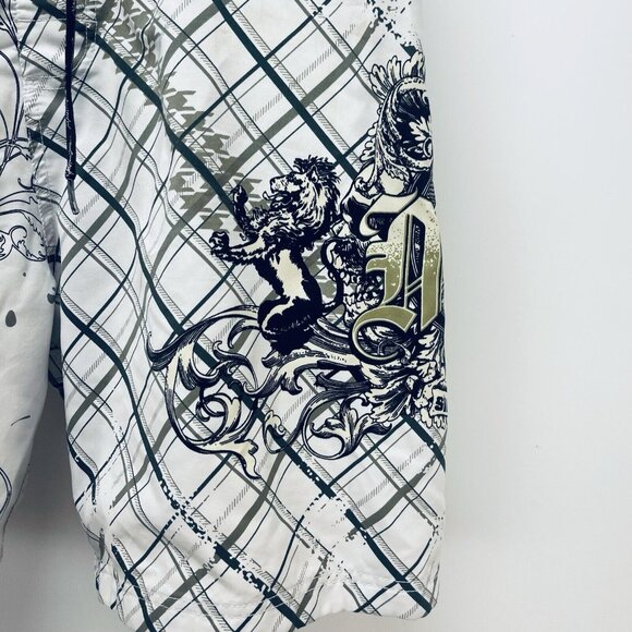 Maui And Sons Short Swimwear Size 34 Men’s Board lion/splash Drawstring - Picture 3 of 10